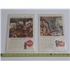 Image 1 : (2) Vintage Coca Cola Advertisment Mini Prints.