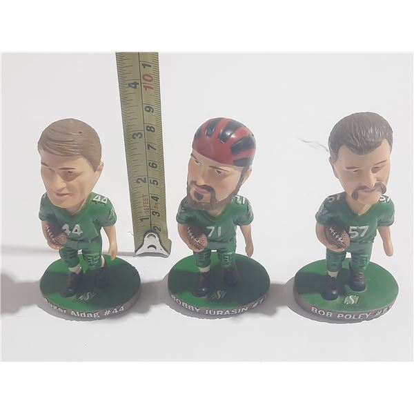 (3) Bobble Heads. (Foot Ball)