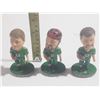 Image 1 : (3) Bobble Heads. (Foot Ball)