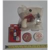 Image 1 : Winter Olympic Game Cards, Coca Cola Bear Stuffy, Coca Cola Bedge.