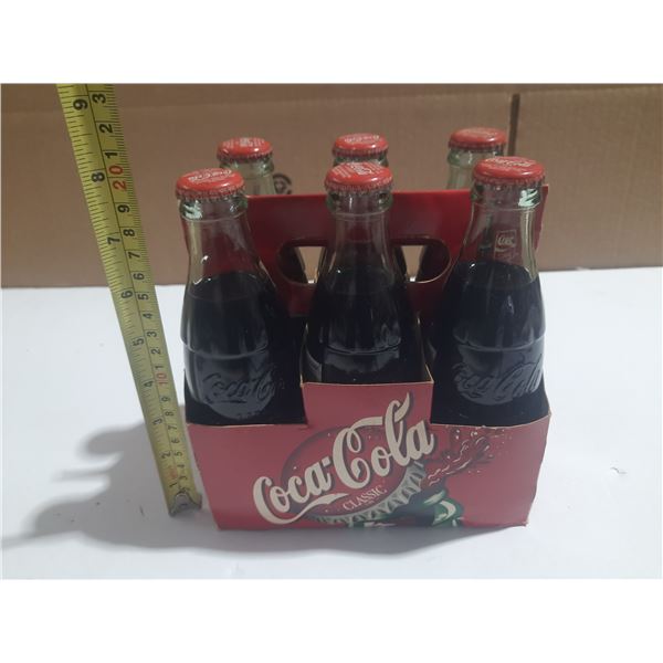 (6) Coca Cola Classic Bottles. (Full)