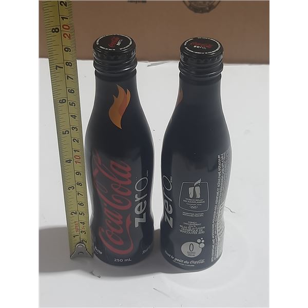 (2) Coca Cola Zero Vancouver 2010 Bottles. (Full)