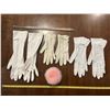 Image 1 : Vintage powder puff, gloves and necklace