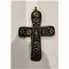 Image 1 : Vintage cross pendant.  Possibly sterling silver. No marking.  3 1/2" x 2 1/2".