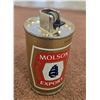 Image 1 : Vintage Molson Export beer can lighter from the 1970s. 3 1/2" tall.  Great condition.