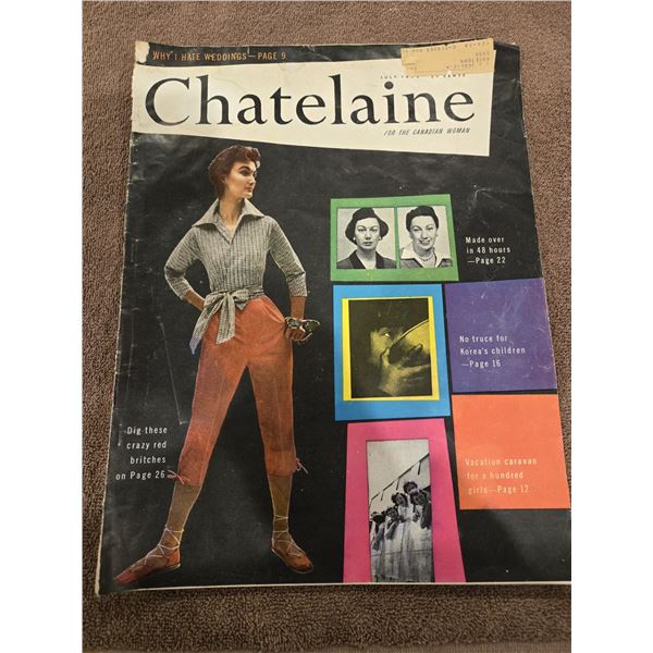 Chatelaine magazine - July, 1953. 20 cents.