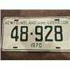 Image 1 : 1971 Newfoundland and Labrador licence plate.