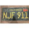 Image 1 : California licence plate.ornate brass