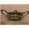Image 2 : Antique ornate brass Jardiniere planter. Small - 5 1/2" long, 1 1/2" wide, 1 1/2" tall. Very ornate,