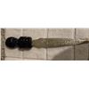 Image 1 : Decorative letter opener made in Mexico. Handle is carved black onyx and alpaca silver blade which i
