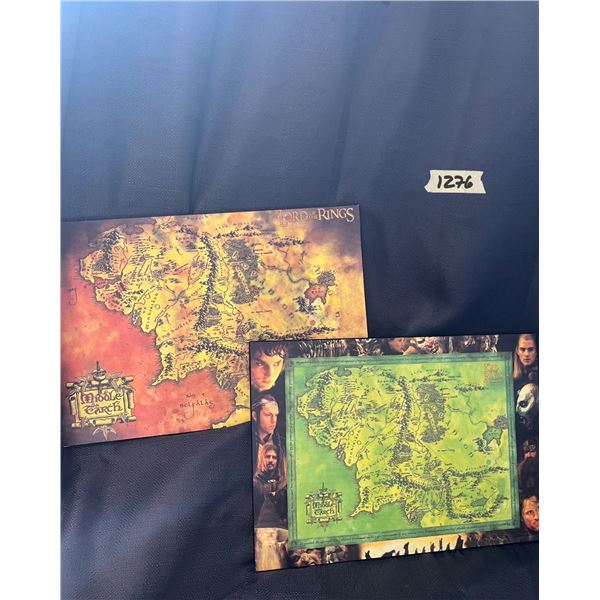 Wall Art x2 Lord of the Rings maps