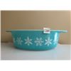 Image 1 : Pyrex vintage snowflake baking dish - blue