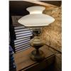 Image 4 : Vintage Lamp w/ Milk Glass Shade 16" (Works)