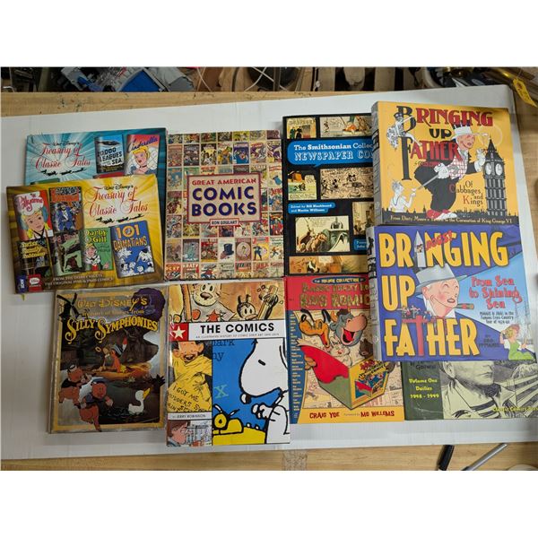 Box of Hard Cover Comic Collections As Shown