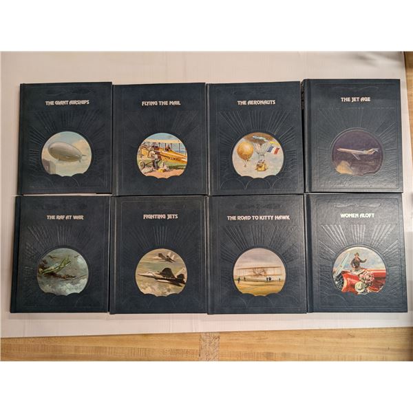 (8) "The Epic of Flight" History Books
