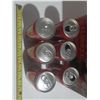 Image 6 : (6) 1996 Classic X-Mas Coca Cola Can's. (3 Full and 3 Empty)