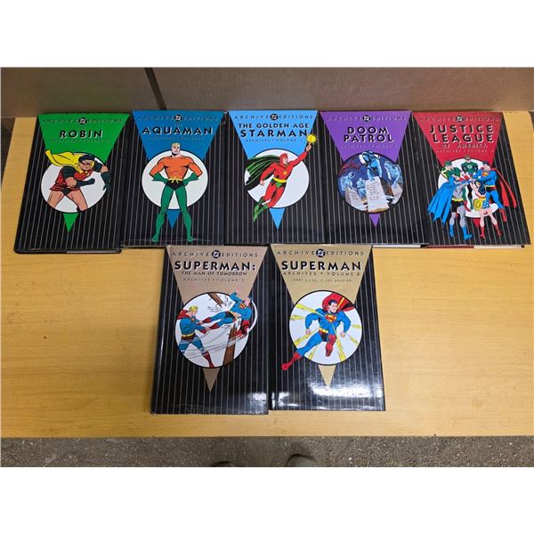 Assortment of DC archive comic books