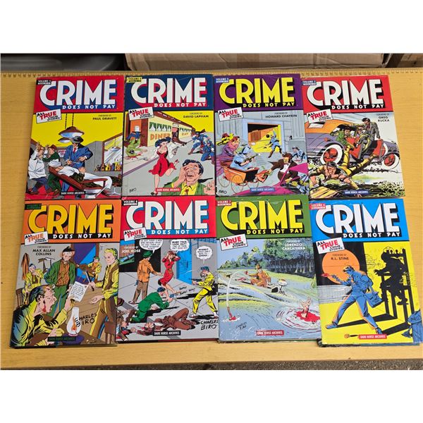 Crime does not pay comic books- volumes 1-8