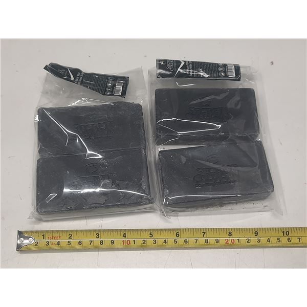 (4) Secret Collagen - African Black Mud Soap With Shea Butter.