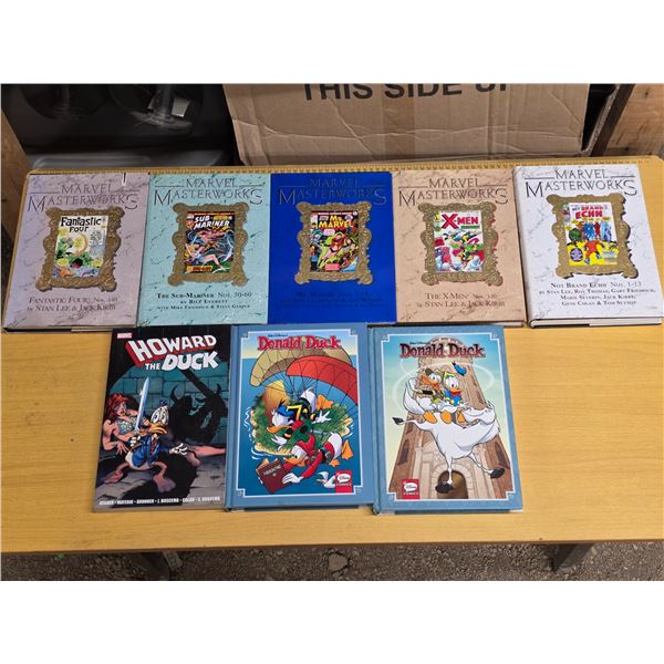 Marvel master works and Howard the duck comic books