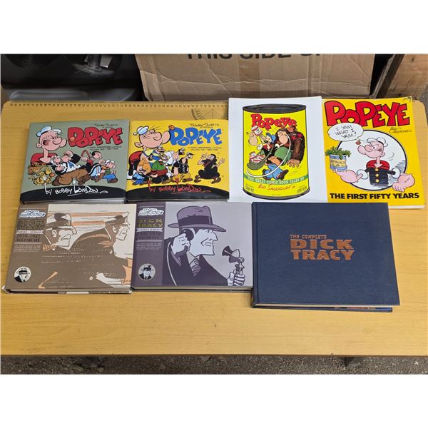 Popeye and Dick Tracy comics