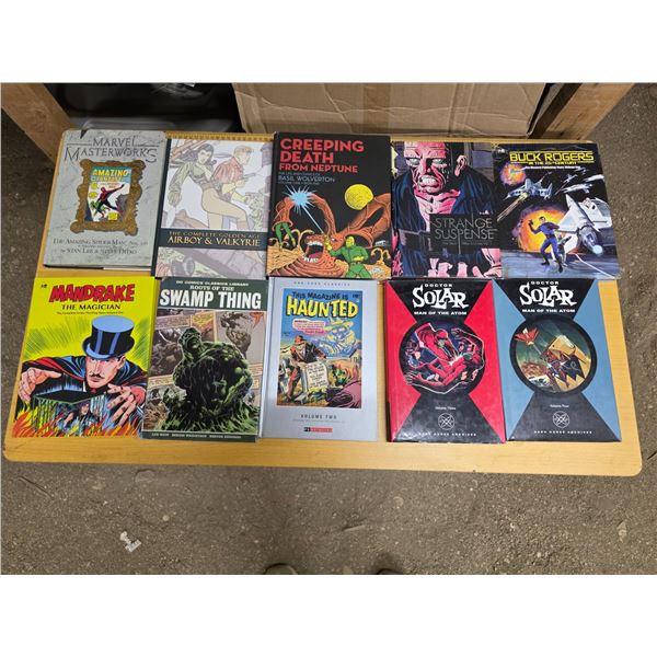 Various comics- mandrake, haunted, Doc solar