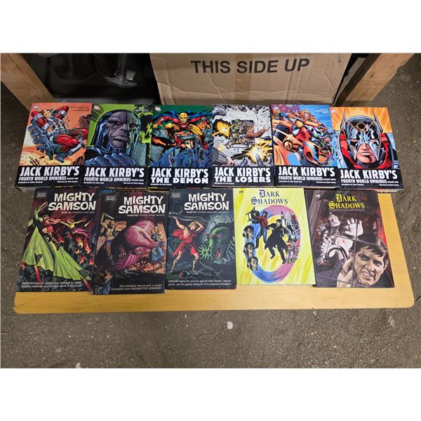 Jack kirby, mighty samson and dark shadows comic books