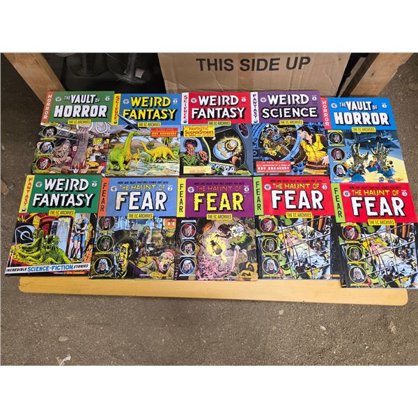 Weird fantasy, horror vault and fear comics