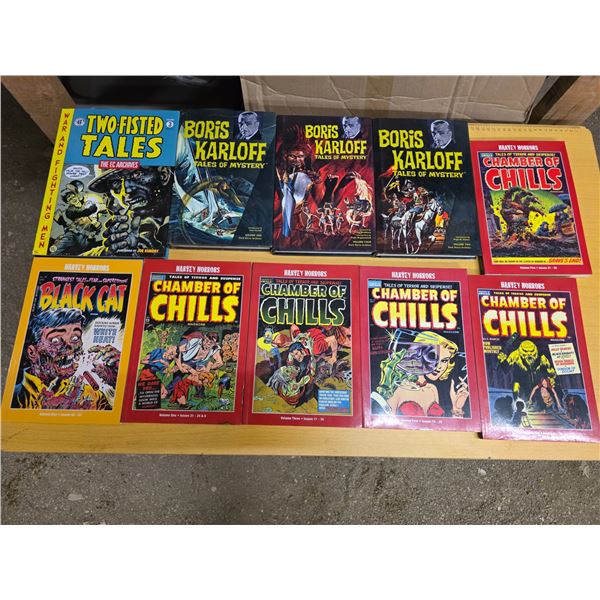 Variety of horror comic books