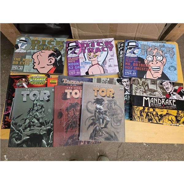 Assortment of comic books- Mandrake, Tor, Dick Tracy