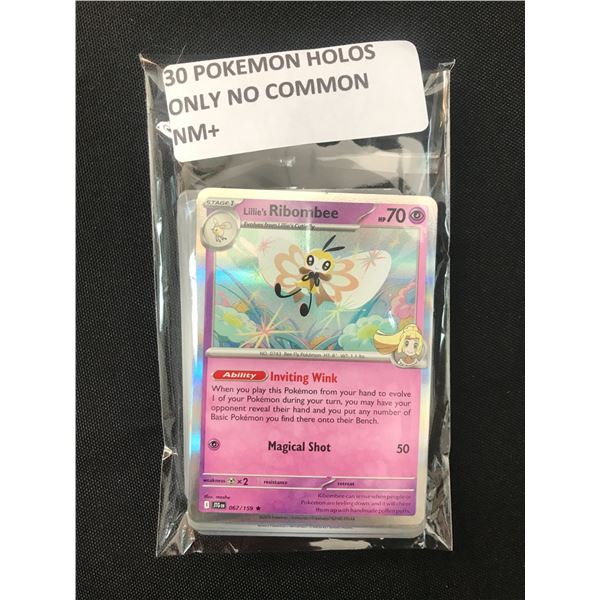 LOT OF POKEMON TCG 30 POKEMON HOLOS NO COMMONS