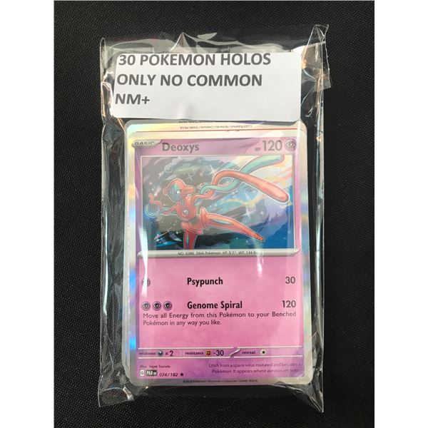 LOT OF POKEMON TCG 30 POKEMON HOLOS NO COMMONS