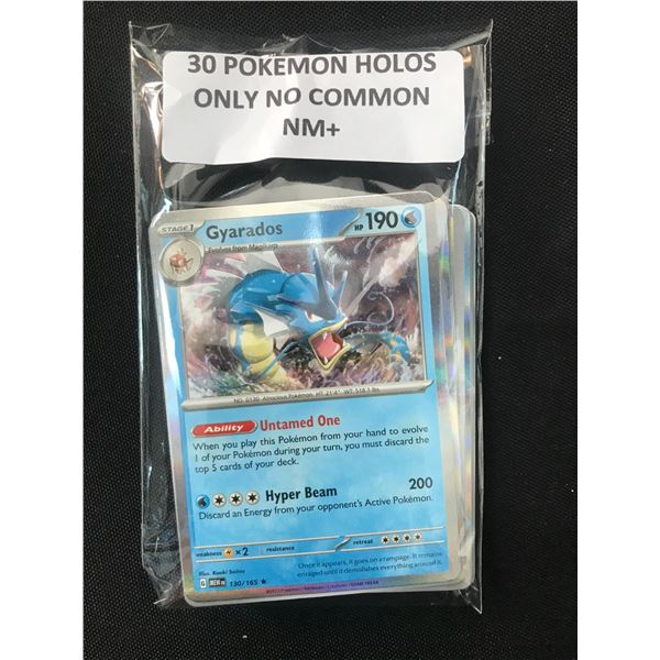 LOT OF POKEMON TCG 30 POKEMON HOLOS NO COMMONS NM+