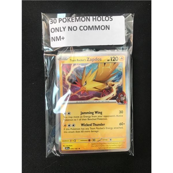 LOT OF POKEMON TCG 30 POKEMON HOLOS NO COMMONS NM+