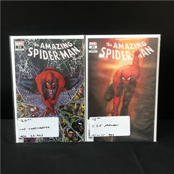 THE AMAZING SPIDERMAN #29 & #45 1:25 VARIANTS - MARVEL COMICS