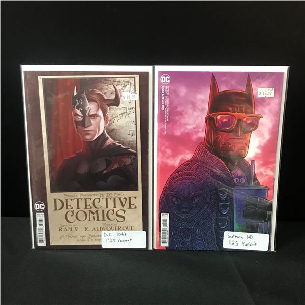 LOT OF 2 DC COMICS 1:25 VARIANTS