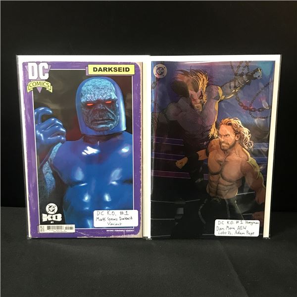 LOT OF 2 D.C KO #1 COMICS INCLUDING MARK SPEAR'S DARKSEID VARIANT