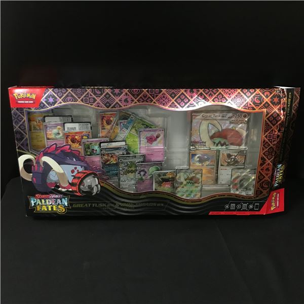POKEMON TCG SCARLET & VIOLET PALDEAN FATES GREAT TUSK EX BOX - BULK
