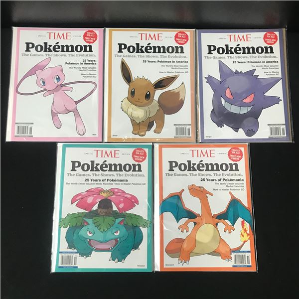 LOT OF 5 TIME POKEMON SPECIAL EDITION MAGAZINES