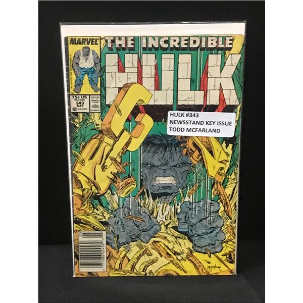 THE Incredible Hulk #343 NEWSSTAND EDITION - MARVEL COMICS