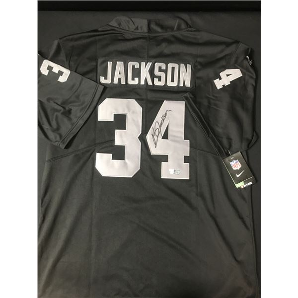 BO JACKSON SIGNED CUSTOM RAIDERS JERSEY - ACE COA