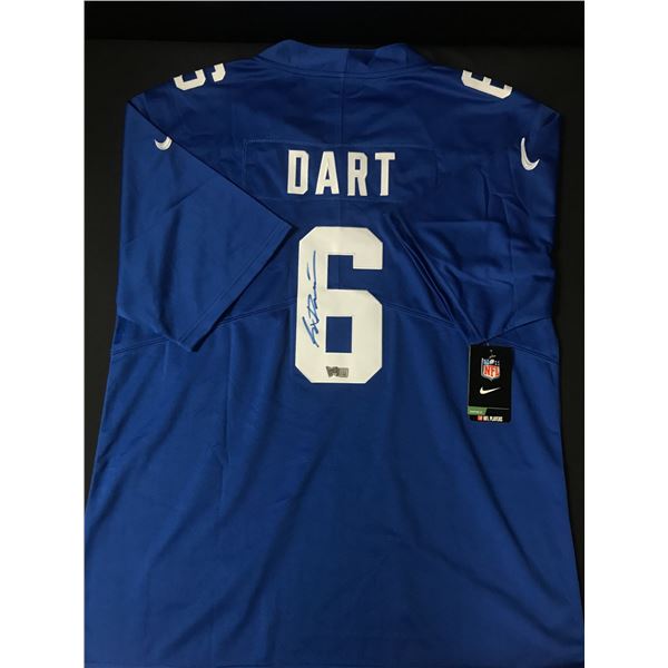JAXSON DART SIGNED NEW YORK GIANTS CUSTOM JERSEY - ACE COA