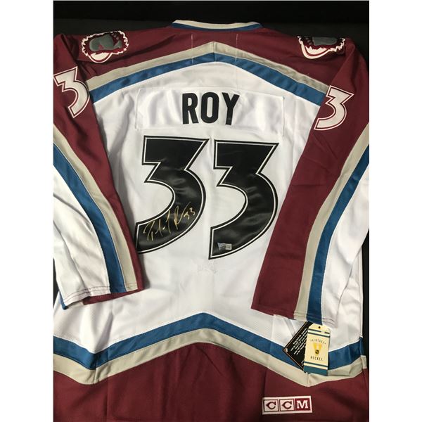 PATRICK ROY SIGNED COLORADO AVALANCHE CUSTOM JERSEY - ACE COA