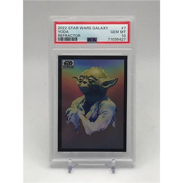 2022 Star Wars GALAXY YODA REFRACTOR - PSA GRADE 10
