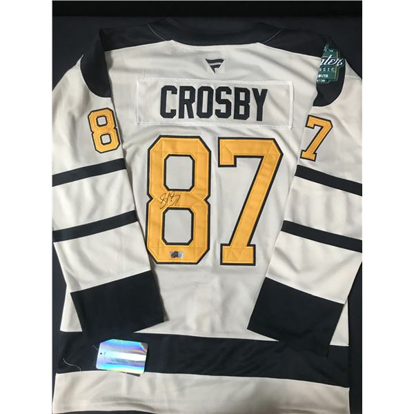 SIDNEY CROSBY SIGNED WINTER CLASSIC PITTSBURGH PENGUINS CUSTOM JERSEY - ACE COA