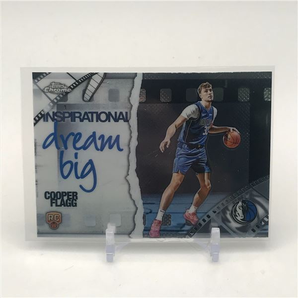 2025 TOPPS CHROME COOPER FLAGG DREAM BIG INSPIRATION ROOKIE TRADING CARD