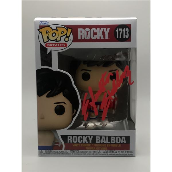 SYLVESTER STALLONE SIGNED ROCKY FUNKO POP - CELEBRITY EXPERTS COA
