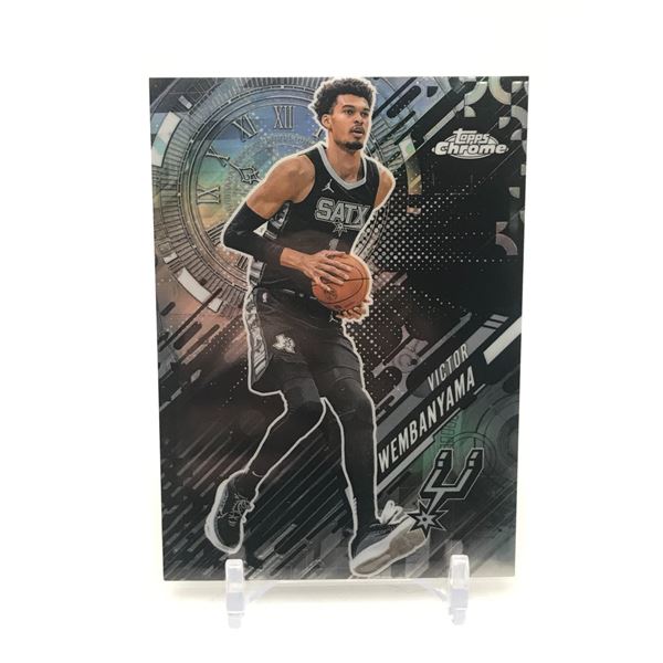 2025 TOPPS CHROME VICTOR WEMBANYAMA BASKETBALL TRADING CARD