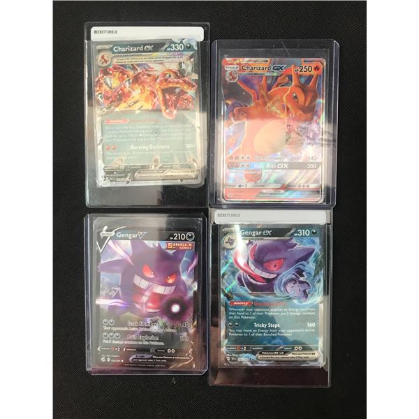 LOT OF 4 POKEMON TCG TRADING CARDS INCLUDING 2X CHARIZARD CARDS