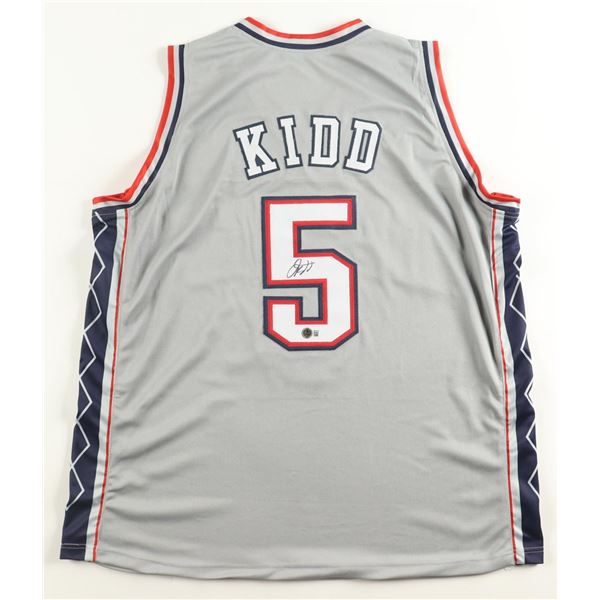 JASON KIDD SIGNED New Jersey NETS BASKETBALL JERSEY - BECKETT COA